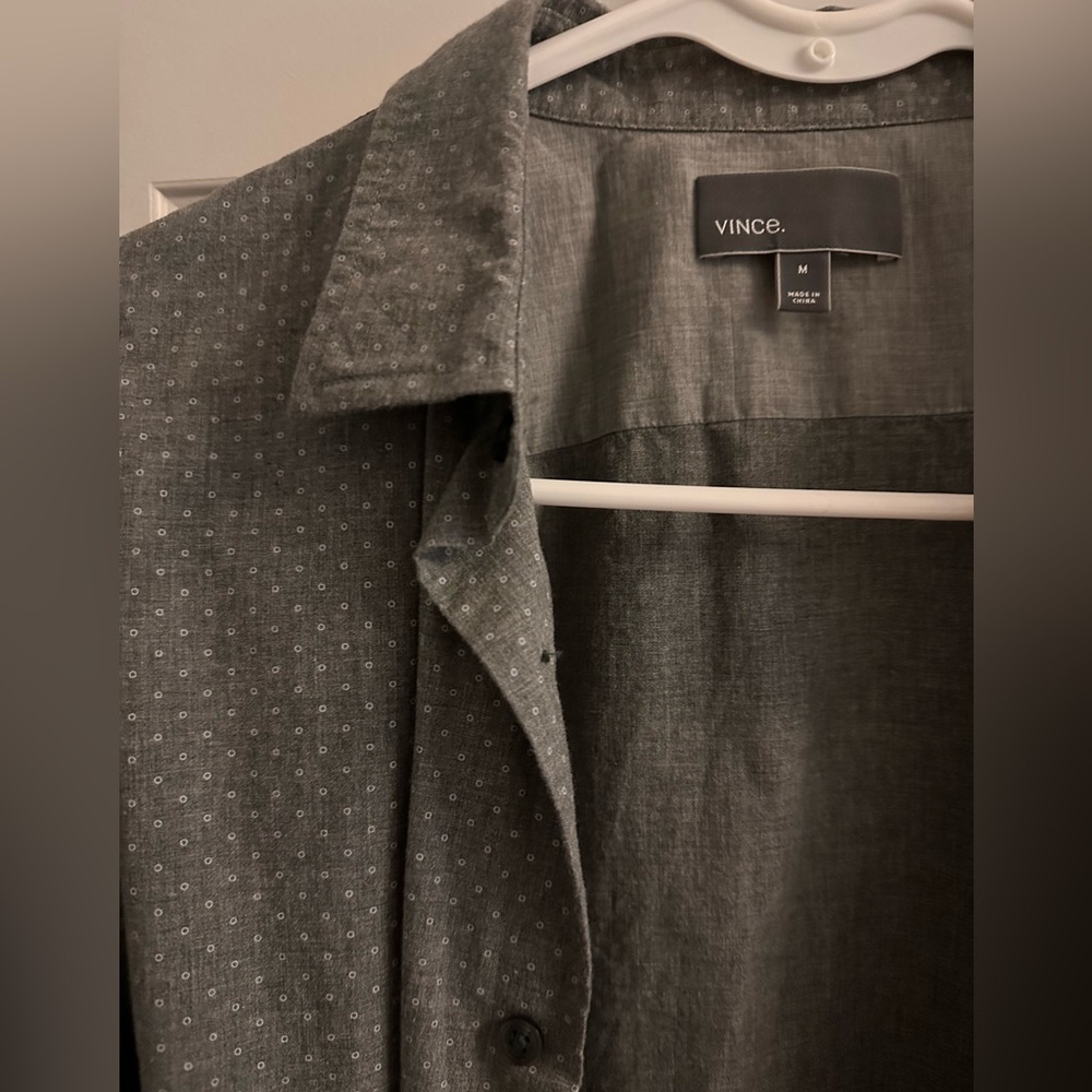 Vince Long sleeve button down. Like new .